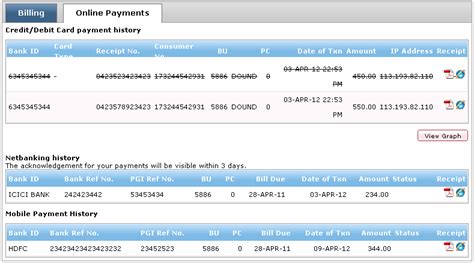 mahadiscom view bill history|Viewing Payment History .